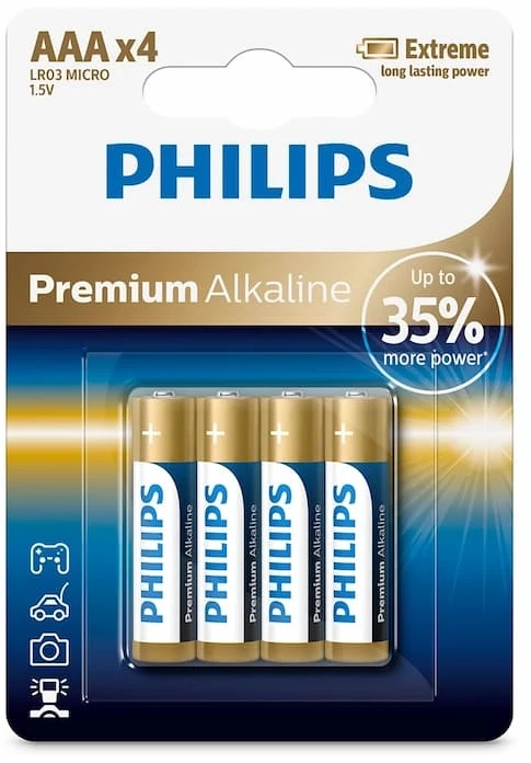 Philips Premium Alkaline LR03M4B/10 household battery Single-use battery AAA