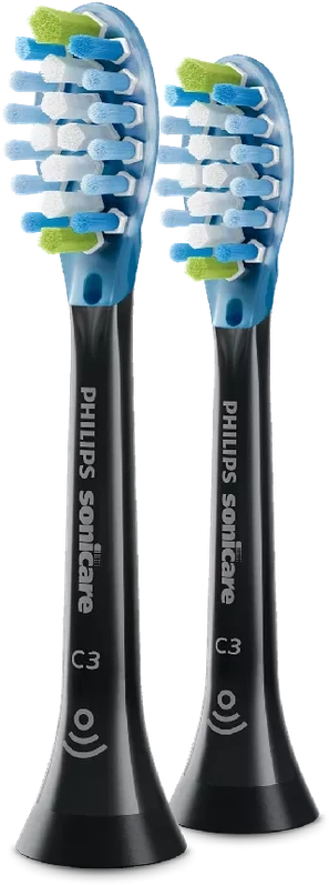 2 dalių šepetėlių galvučių pakuotė Philips Sonicare Premium Plaque Defence HX9042/88