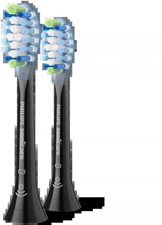 Philips Sonicare C3 juodos šepetėlių galvutės