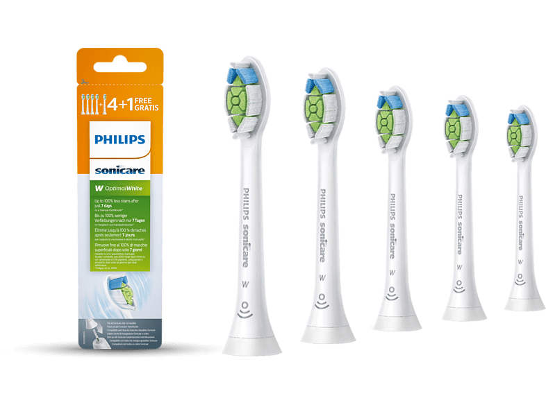 Philips Philips Sonicare W2 Optimal White Standartinės „Sonic“ dantų šepetėlio galvutės HX6065/10