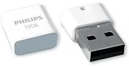 ATMINTINĖ „Philips“ USB 2.0 32 GB „Pico“ leidimas „Shadow Pilkas“