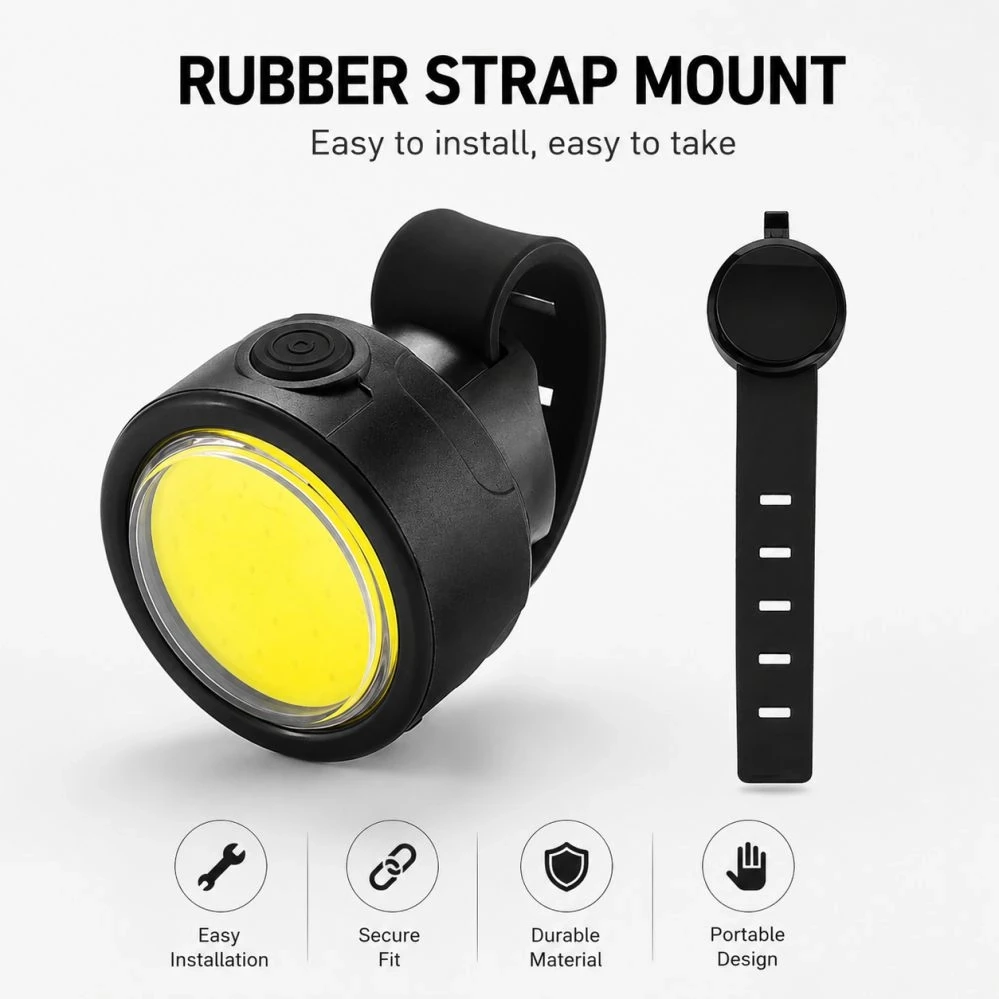iLike Akcesorium rowerowe JOHORSE 50LM USB Rechargeable Bike Tail Light Type-C Charging 5 Lighting Modes IPX4 Atsparus vandeniui LED Bicycle (CB-18158)