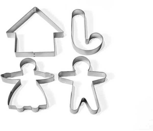 Guardini Gingerbread mould set of 4 in blister 28 x 19 x 2 cm