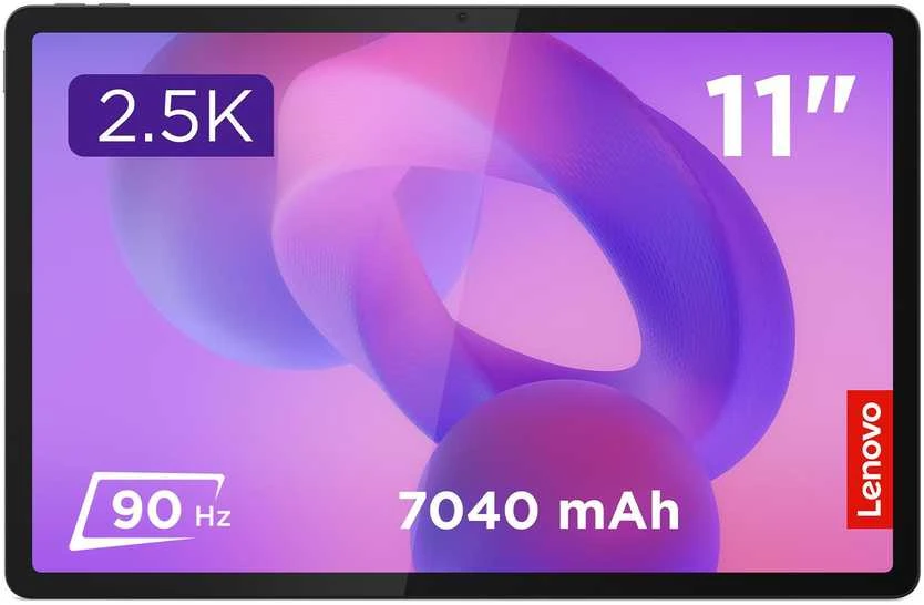„Lenovo Idea Tab 11“ „MediaTek Dimensity 6300“ 11 colių 2,5K IPS ekranas, 500 nitų, 90 Hz, lietimui jautrus ekranas, 8/128 GB atmintis, „Mali-G57 MC2“, „Wi-Fi“, „Android“, „Luna Pilkas“.
