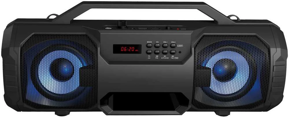 Bluetooth nešiojamas garsiakalbis Platinet (PMPB350) Boombox Classic (12W, RGB) juodas