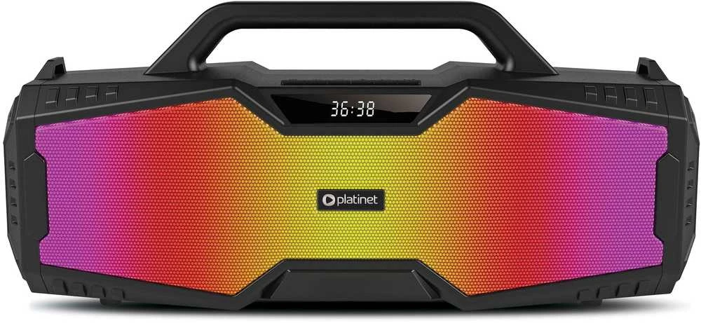 Bluetooth nešiojamas garsiakalbis Platinet (PMPB401) Boombox Future (16W, RGB) juodas