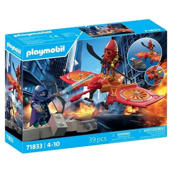 PLAYMOBIL - Herojai: Didvyrių dronų kova su piktuoju nindze (71833)