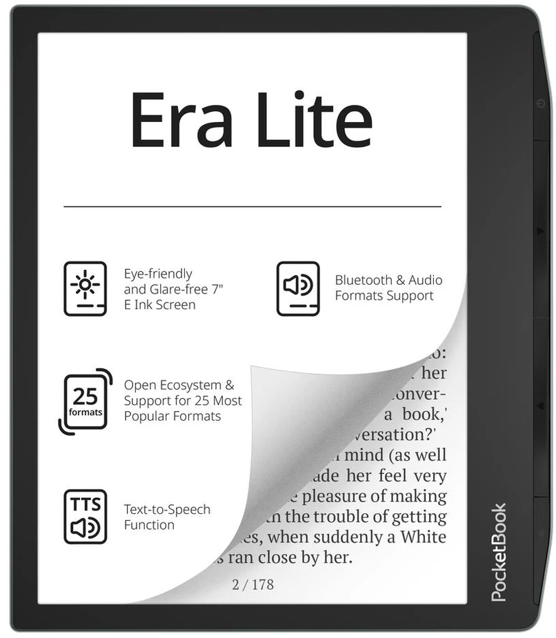 PocketBook Era Lite 710 7" 16GB Wi-Fi E-book Reader – Stone Žalias