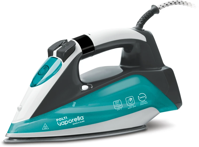 Polti Lygintuvas PLEU0253 Vaporella Quick & Slide QS220 Garų lygintuvas 2400 W Vanduo tank capacity 350 ml Continuous steam 40 g/min Baltas/Mėlyna/Juodas