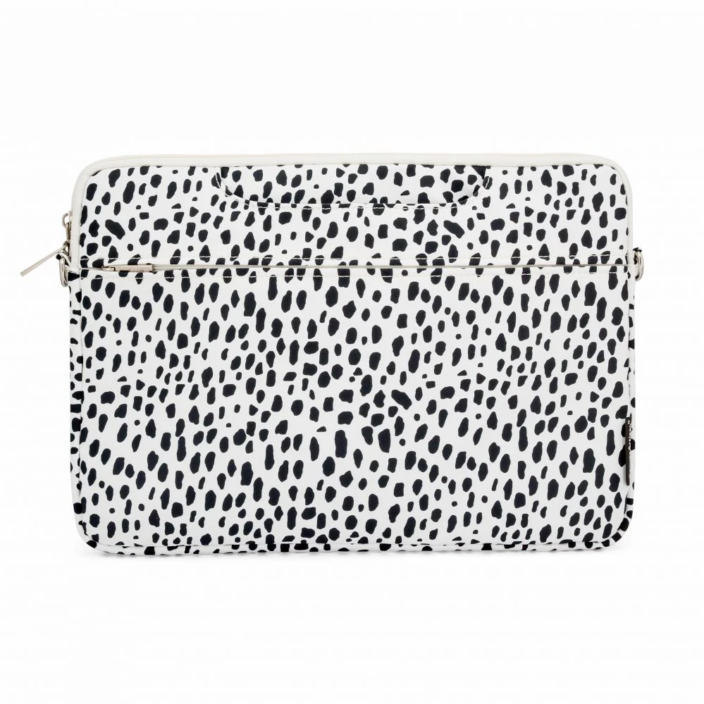 Krepšys iLike Krepšys na laptopa 15-16 Inches Fabric Nešiojamas kompiuteris Bag With Strap Leopard Baltas ILIUN16LBLW