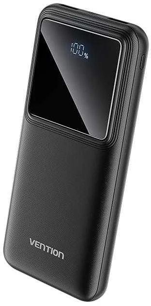 Vention Powerbank, ventiliacija, FHKB0, 10000 mAh, mikro USB, USB-C, 2xUSB-A, 22.5 W (juoda)