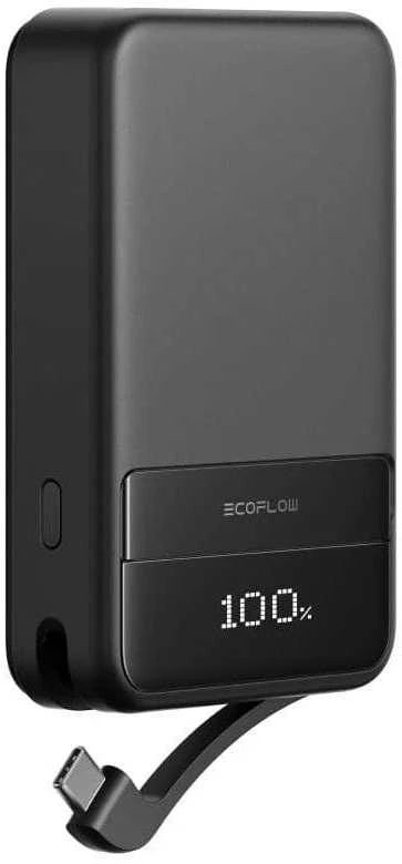 „EcoFlow RAPID“ magnetinė išorinė baterija, 10000 mAh, (juodas).