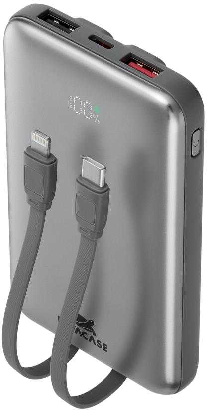 Powerbank RivaCase VA2611 10000 mAh Pilka