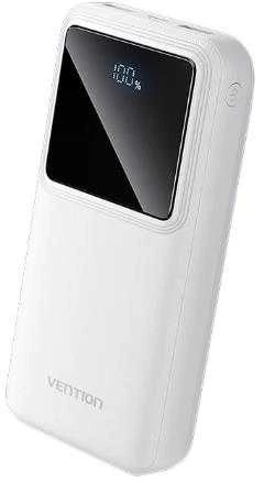 Vention Powerbank, ventiliacija, FHLW0, 20000 mAh, mikro USB, USB-C, 2xUSB-A, 22.5 W (balta)