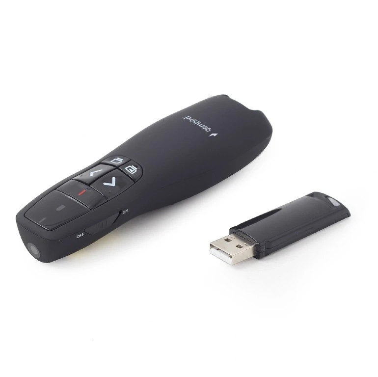 Gembird WP-L-12 wireless presenter RF Juodas