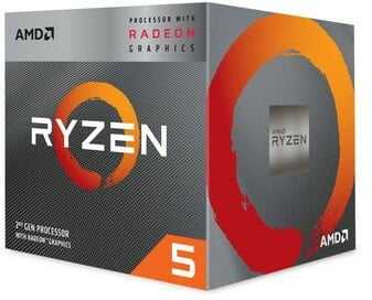 Procesorius AMD AM4 Ryzen 5 3400G SBX 3,7GHz MAX Boost 4,2GHz 4MB Radeon RX Vega 11 65W