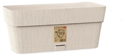 Lumarko Stefanplast gėlių dėžutė su padėklu Ethica 30x13x12cm baltas