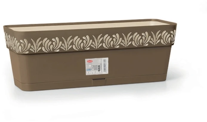 Lumarko Self-watering planter Gaia Ruda Plastmasinis (19 x 17 x 49,5 cm)