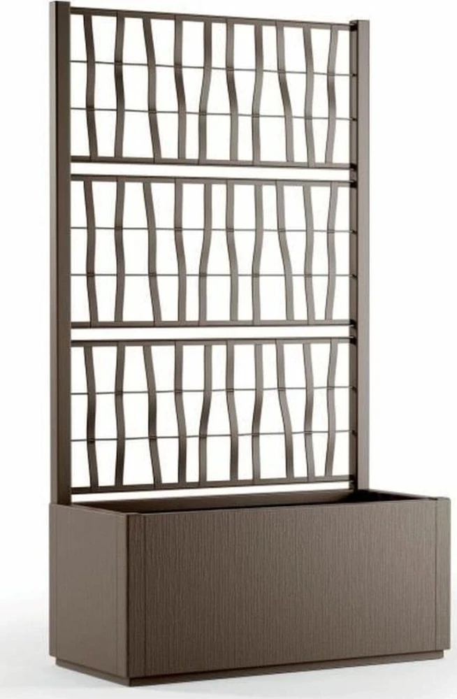 Starwax Stefanplast Gėlių dėžutė su grotelėmis Ethica 80x36x140cm ruda