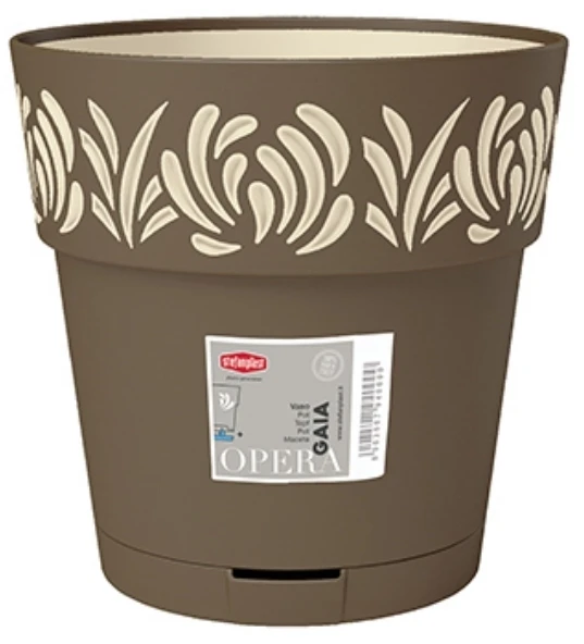 Lumarko Vazonas OPERA GAIA su vand. rez. 11,8 L D30xH29 cm rusva sp. 88602 STEFANPLAST