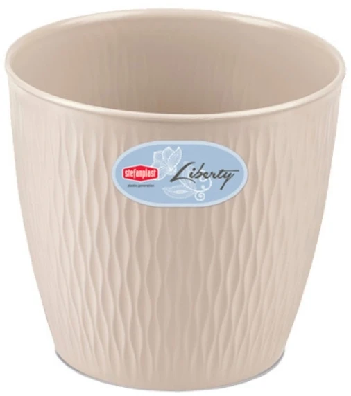 Lumarko Stefanplast Vazonas Liberty Ø20x19cm baltas