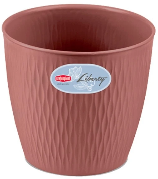 Lumarko Stefanplast Vazonas Liberty Ø20x19cm rudas