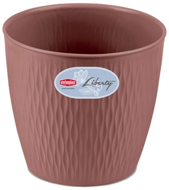 Lumarko Stefanplast Vazonas Liberty Ø25x23cm rudas