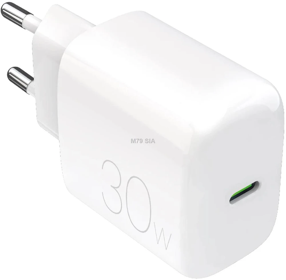 Puro PROLITE 30W USB-C laidinis įkroviklis – baltos spalvos