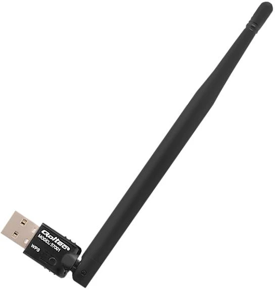 Qoltec belaidis adapteris Wi-Fi USB su antena, 57001