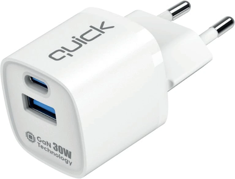 „Quik Accessories QG-322 GaN USB-C“ / USB įkroviklis 30 W