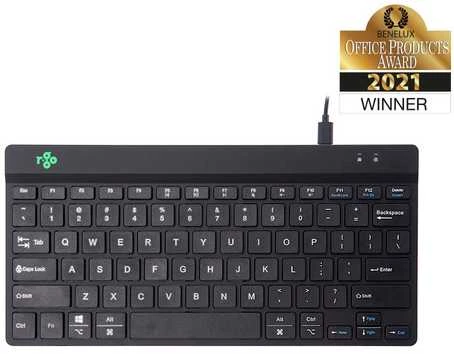 R Go Tools COMPACT BREAK Klaviatūra QWERTY - US Juodas su laidu