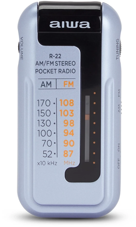 AIWA Przenośne mini Radio R-22SL Sidabrinė