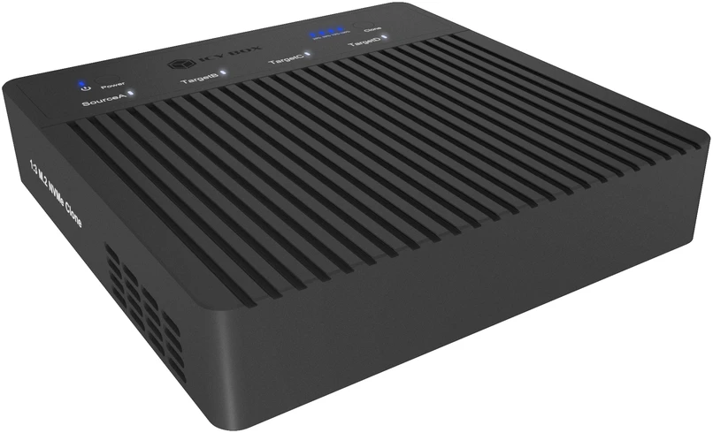 „Raidsonic“ 4 skyrių USB4 dauginimo įrenginys (1:3 klonas), skirtas NVMe M.2 SSD | IB-4013MCL-C4