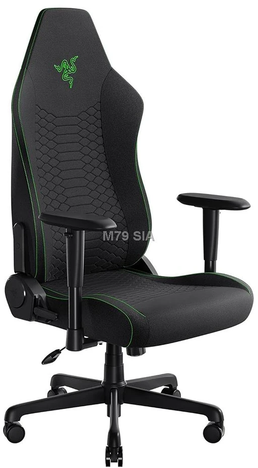 „Razer Razer Iskur V2 X“ žaidimų kėdė, integruota juosmens atrama, atlenkiama – juodas, aptraukta audiniu