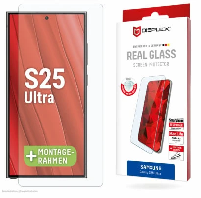 „Samsung Galaxy S25 Ultra Real“ ekrano stiklas, pagamintas iš „Displex Transparent“