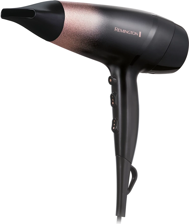 Plaukų Džiovintuvas - Remington D5305 2200W Ioniškas 3 Šilumos 2 Greičių Šaltas Vėjas Rožinė Blizgesys
