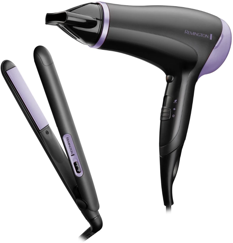 Remington - Style Essentials dovanų rinkinys - plaukų džiovintuvas ir tiesintuvas D3016GP
