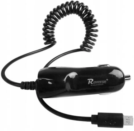 Įkroviklis Revers Įkroviklis samochodowa Reverse CC-21 2,1A MICRO+USB juoda