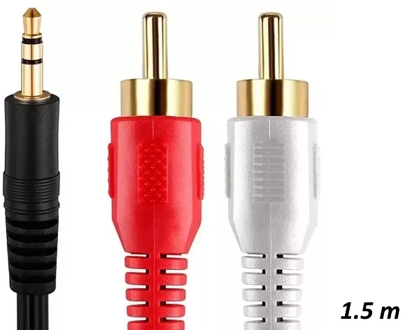 Kabelis Riff Jack 3.5mm - RCA (Cinch) x2 1.5m (RF010)