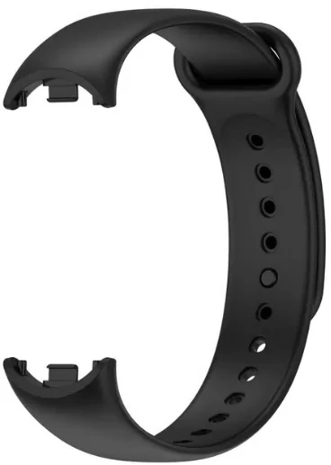 Riff 4kom.pl silikoninis dirželis Xiaomi Mi Band 8 serijai juodas (RF-MIB8-BK)