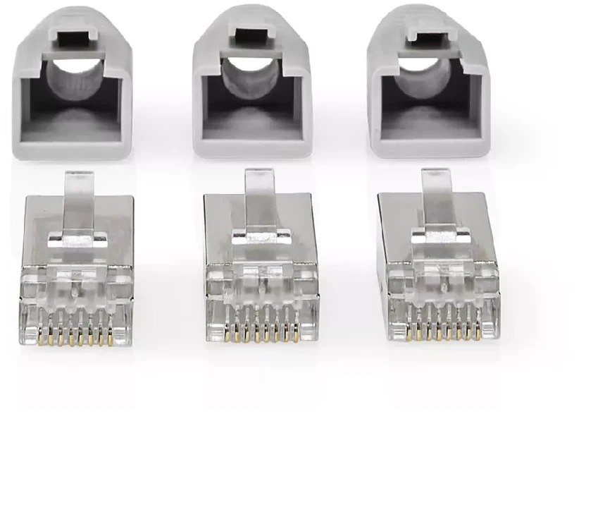 Nedis Kištukas RJ45 (8P8C) Pass Through CAT6 FTP kabeliui (10 vnt)