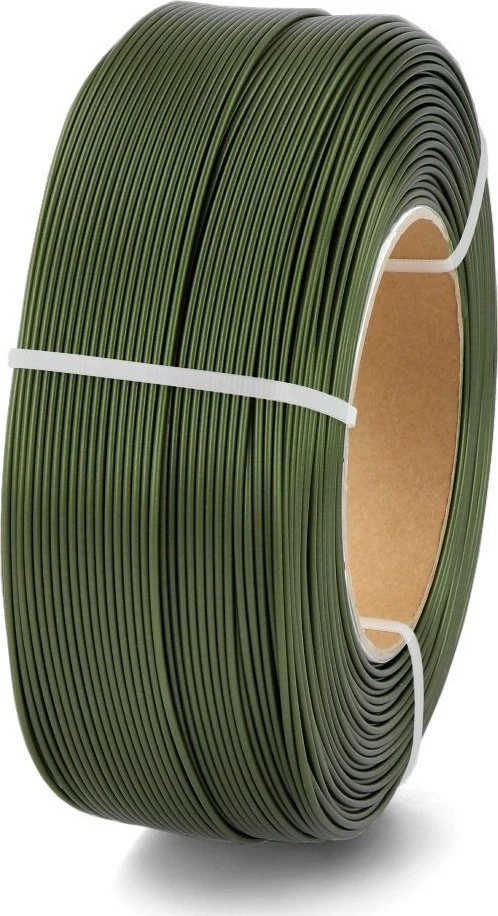 3D plastikas PET-G žalias (army žalias) 1.75mm 1kg refill pakuotė Rosa3D