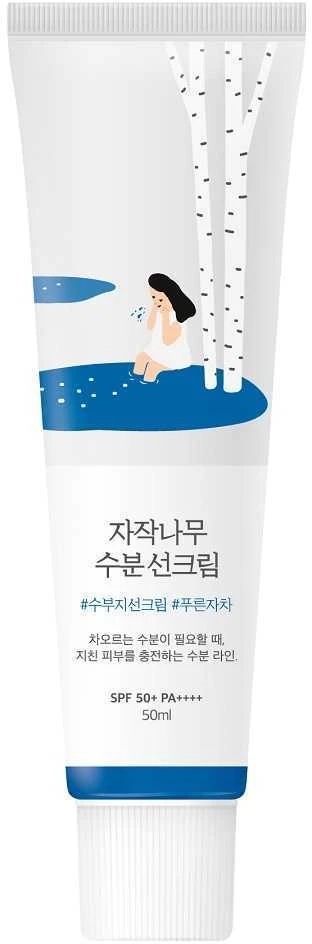 Round Lab Birch Juice Moisturizing Sunscreen SPF50+ Drėkinamasis apsauginis kremas nuo saulės, 50 ml
