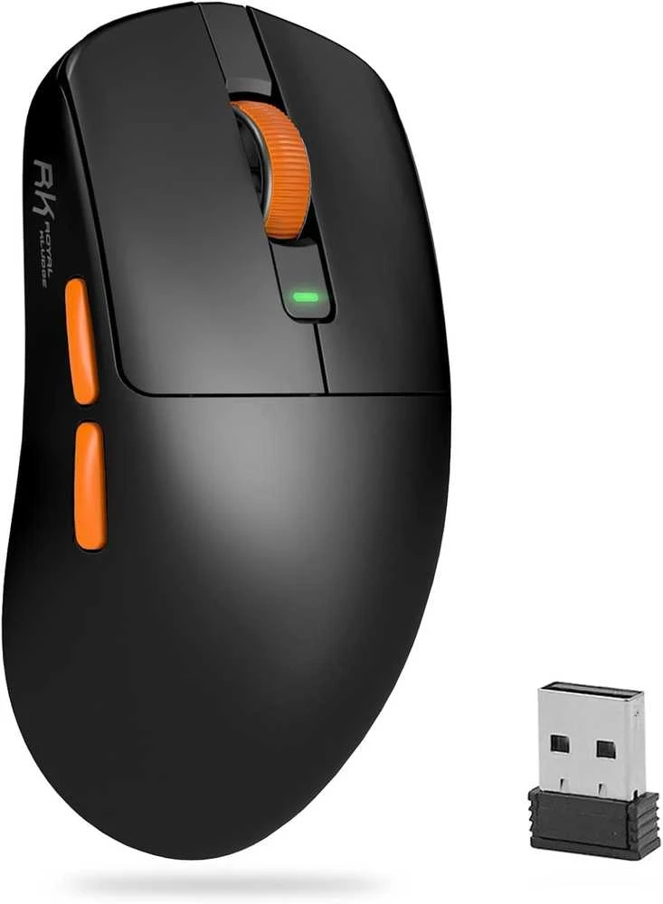 Royal Kludge M30 Belaidė Pelė | Juodas Oranžinis