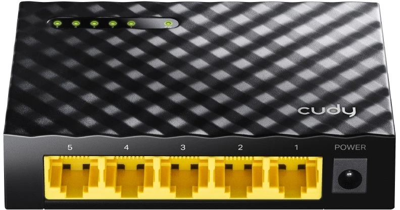 Šakotuvas Tinklo Įranga - Cudy Jungiklis GS105D 5-Port 1Gbps 95x60x90mm