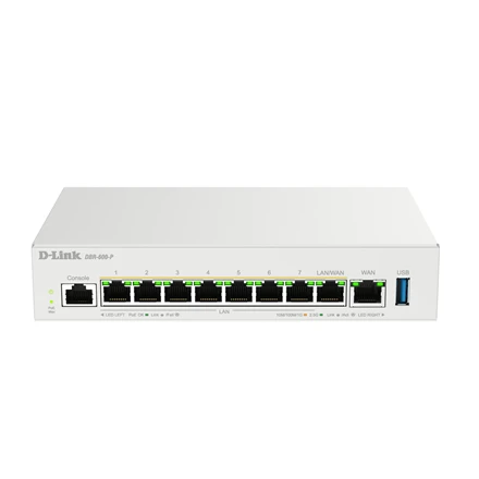 Maršrutizatorius D-Link | Wireless router | DBR-600-P/E | 10/100/1000 Mbit/s | Ethernet LAN (RJ-45) jungtys 8 | Mesh Support Yes | MU-MiMO No | No mobile broadband