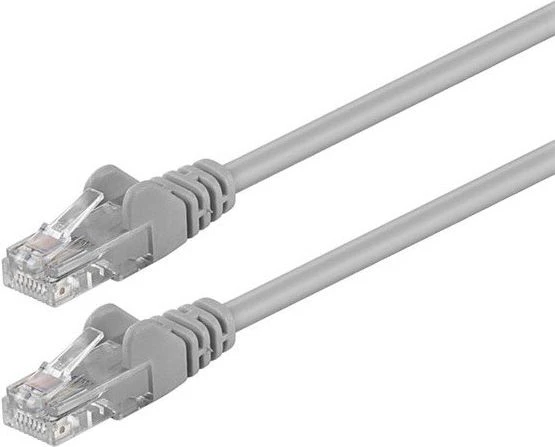 „Goobay“ | CAT 5e jungiamasis kabelis, U/UTP | Pilkas RJ45 kištukas (8P8C) | RJ45 kištukas (8P8C)