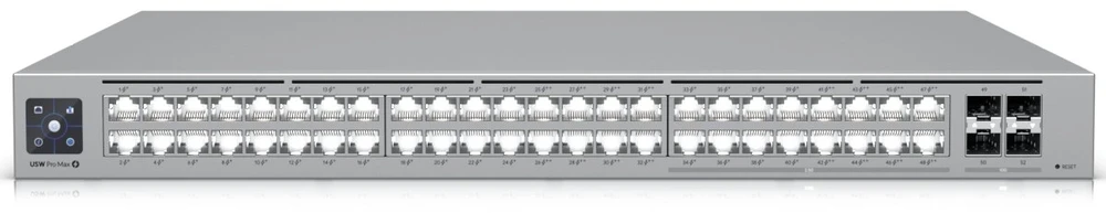 Šakotuvas 48+4P Ubiquiti UniFi USW-PRO-Max-48-PoE PoE++ 720W M RM