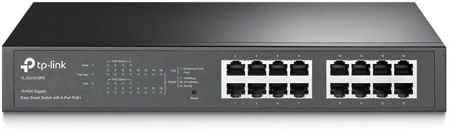 Šakotuvas TP-Link 16-P GIGABIT DESKTOP/RACKMOUNT - .