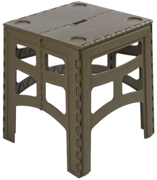 Keeeper Sulankstomas lauko stalas M, kurio keliamoji galia iki 80 kg, Timo 46,5x44,5x55cm, alyvuogių spalvos